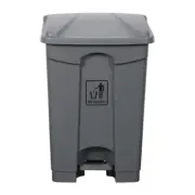 NEW Cleanlink Rubbish Bin With Pedal Lid 68L - Grey *AU STOCK*