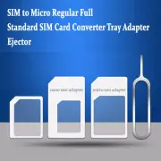 2x Nano SIM Micro Regular Full Standard SIM Card Converter Tray Adapter Ejector