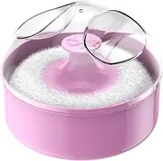 Powder Container with Puff - Skin-friendly and Delicate Body Powder Puff | Portable Dustproof Powder Puff Case, Empty Powder Dispenser Hygienic Storage for Home and Travel