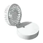 Foldable Desktop Spray Fan Comfortable Water Mist Fan for Indoor Outdoor (White)