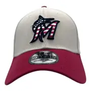 Miami Marlins MLB Independence Day New Era 39Thirty Flex-Fit Hat/Cap Size M/L