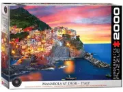 Manarola At Dusk Italy Jigsaw Puzzle, 1000 Piece - EuroGraphics