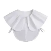 False Collar Detachable Sweater Collar Venise Lace Up Neckline Shoulder Wrap