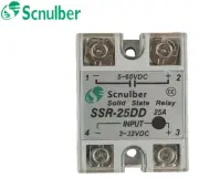 Scnulber single-phase solid state relay SSR-25DD 25A 60VDC DC control DC