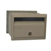 Velox 230mm Dune Front Open Letterbox with Sleeve