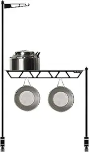 Camping Utensil Rack,Desktop Camping Lamp Stand Holder - Portable Multi-Function Organizer For BBQ Grill Picnic Outdoor Travel Hiking Fishing