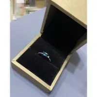 在飛比找蝦皮購物優惠-s925銀 倫敦藍拓帕 戒指 附首飾盒 可調式戒指