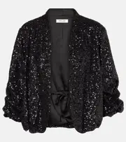 [Diane von Furstenberg] Diane von Furstenberg Laredo sequined jacket AU 12 black