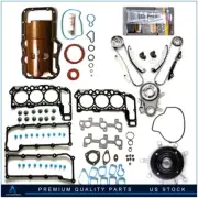 ✔Fits 2002-03 Jeep Liberty 3.7L Full Gasket Set Water Pump Timing Chain Kit