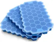 Ice Cube Trays for Freezer with Lid-3 Packs Silicone Ice Cube Tray with Lid Ice Maker,Easy-Release Reusable Ice Cube in Organizer Bins or Ice Bucket for Cocktail bar or Iced Coffee Cup