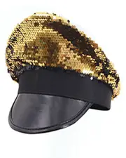 Black Gold Burning Man Pride Mardi Gras Hat