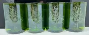 Set of 4 Bartholomew Estate Winery Wine Bottle Tree Glasses Sonoma California