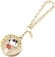 3carat PEANUTS Snoopy Sliding Magnifying Glass JOE COOL Bag Charm Loupe 3x New