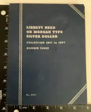 Whitman Coin Collecting Folders - New / Old Stock - Morgan Silver Dollar 1891-97