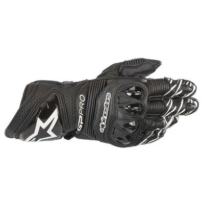 Alpinestars GP Pro R3 Leather Motorcycle Motorbike Street / Track Gloves Black