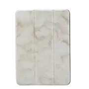 Marble Texture Pattern Horizontal Flip Leather Case for iPad Mini4/5 2019, with Three-folding Holder & Pen Slot & Sleep / Wake-up Function (White)