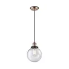 Innovations Franklin LG Beacon Mini Pendant, AC Seed/Globe - 201CBP-ACBK-G204-8