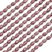 650Pcs Teardrop Faceted Glass Crystal Beads for DIY Crafting, Purple