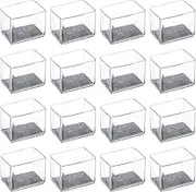 uxcell 24Pcs Chair Leg Floor Protectors, 30x20mm/1.18x0.79" PVC Anti-Slip Furniture Leg Feet Cover for Hardwood Floors Patio Chair Table Bed, Transparent