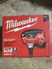 Milwaukee 2458-20 12V M12 Cordless Lithium-Ion Palm Nailer, 2700 BPM (Tool Only)