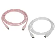 [Powertech] Silicone USB Type-C to USB Type-C Cable 1.2m - White