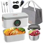 Erreloda Cordless Electric Lunch Box- Rechargeable Heated Lunchbox for Adults...