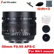 7artisans 50mm F0.95 APS-C MF Camera Lens for M4/3 M43 mount Olympus Panasonic