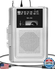 SEMIER Portable Cassette Player Recorder AM FM Radio, Compact Personal Small
