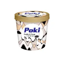 在飛比找家樂福線上購物網優惠-Poki冰淇淋巧酥黑餅乾