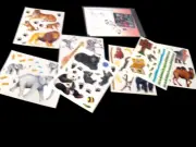 New Creative Memories Zoo Fun stickers 7 sheets - & ABC Mini in beige