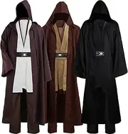 [Laku] Mens Tunic Hooded Robe Cloak Knight Costume Halloween Cosplay Costume