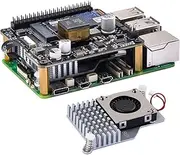 GeeekPi M.2 NVMe M-Key & POE+ HAT for Raspberry Pi 5, with Official Raspberry Pi 5 Active Cooler
