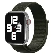 For Apple Watch SE (2nd Generation),40-mm Case,Nylon Watch Band,Fastener,Army Green