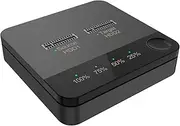 MagiDeal M.2 Docking Station External Hard Drive Enclosure, 2 Bay Portable,with Adapter,Plug and Play Hard Drive Docking Station Hard Drive Duplicator