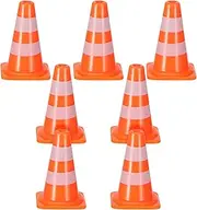 SUPVOX 7Pcs Simulation Roadblock for Traffic Signs Educational Play for Learning Traffic Safety Awareness Indoor Outdoor Use for Creative Role Play