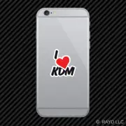 I Love KDM Cell Phone Sticker Mobile korea korean