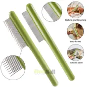 Flea Comb with Rubber Handle, Flea and Tick Comb for Dogs & Cats, Fine Tooth Dog