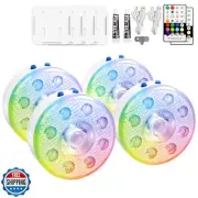 Submersible Pool Lights with Remote, Floating Pool Light Underwater Rechargea