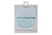 2PK Bubba Blue 48x82cm Nordic Waterproof Change Mat Cover Baby 0-12m Sky Mint