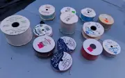 Vintage 13 Spools Of Ribbon Offray And Others