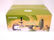Sovider GM3003 Cold Press SLOW Masticating 60 db Quiet Space Saving JUICER S26
