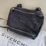 [二手真品] GIVENCHY 紀梵希水洗羊皮 PANDORA SMALL BOX 包包 藍色