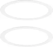 uxcell 2-Pack Goof Rings for 3 Inch Recessed Lights, 3" ID 5.3" OD Durable Steel Trim Ring Flush Mount White Can Light Trim Ring Cover for Ceiling Can Downlights