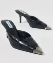 STEVE MADDEN Thorin Rhinestone Pointed Toe Mule - size 8 - NEW in Box - $129