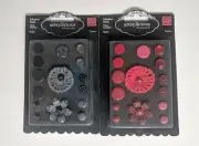 Artsylicious Fabulous Brads Crochet Glitter Jewel Velvet Scrapbook Card Making