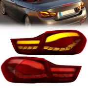 Tail Lights For 14-20 BMW 4-series M4 GTS F32 F33 F36 F82 F83 Full LED RED Lens (for: BMW)