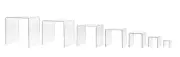 Clear Cube Counter Riser Jewelry Pedestal Display Stands Full Set of 7 Qty 4