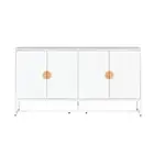 HomeStar Havana Modern Coastal Sideboard Buffet Unit Storage Cabinet - White