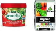 Osmocote Vegetable and Herb Controlled Release Fertiliser, 700g & Debco Organic Premium Potting Mix 10 Litre