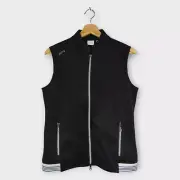 PING Women's Dot Fleece Golf Vest (Black/White) - US 6